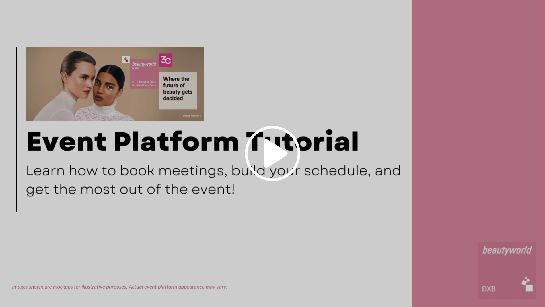 Beautyworld Dubai - Exhibitor Webinar video thumbnail