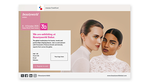 Beautyworld Dubai - Personalised E-card