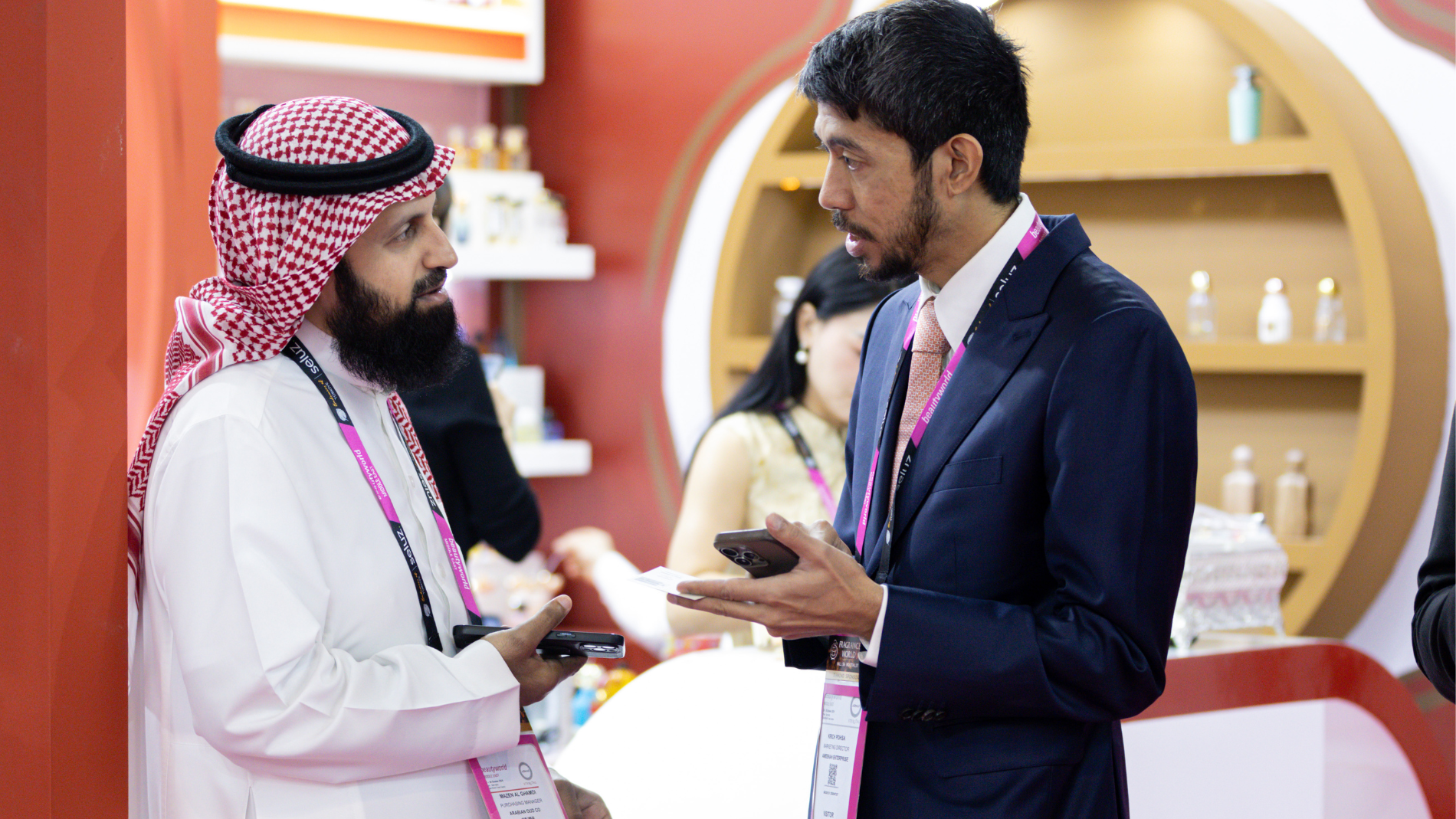 Exhibitor and visitor interaction