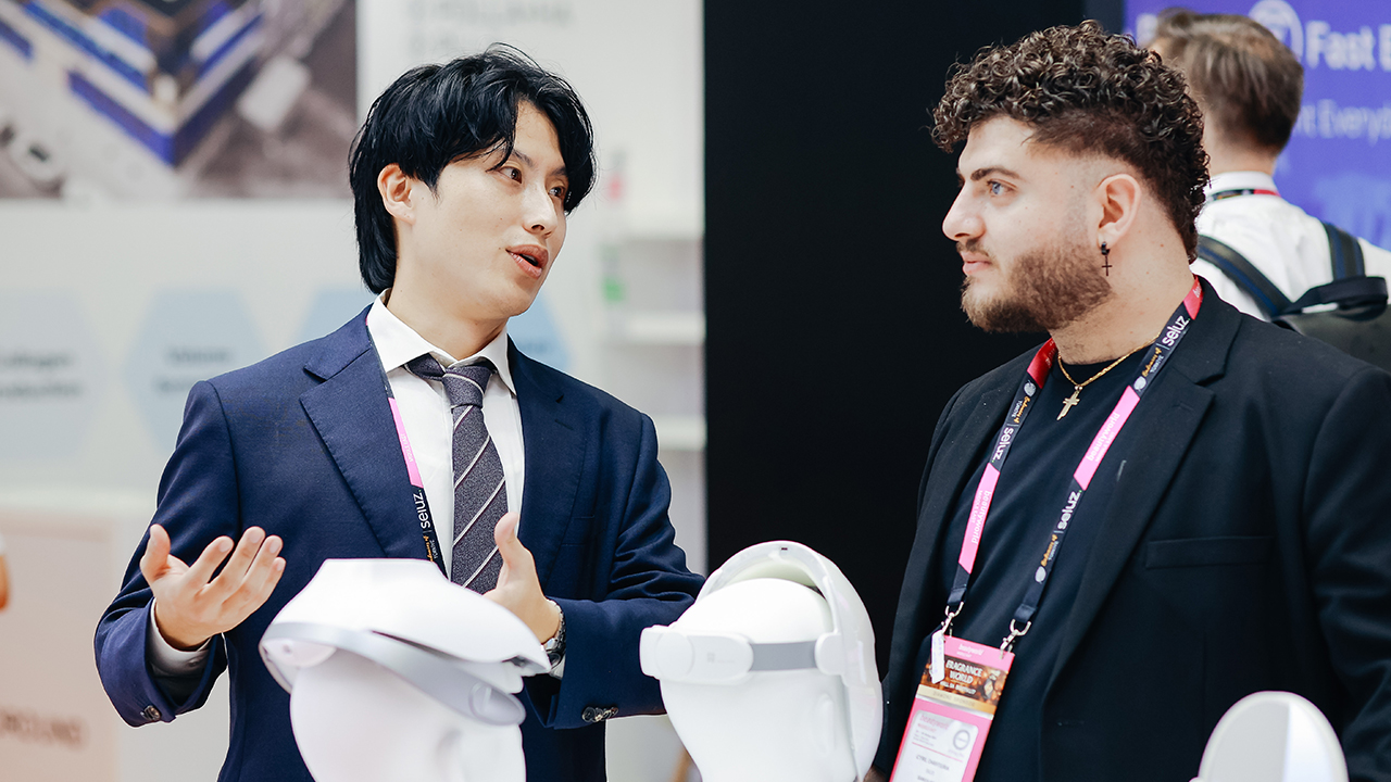 Beautyworld Dubai product demonstration