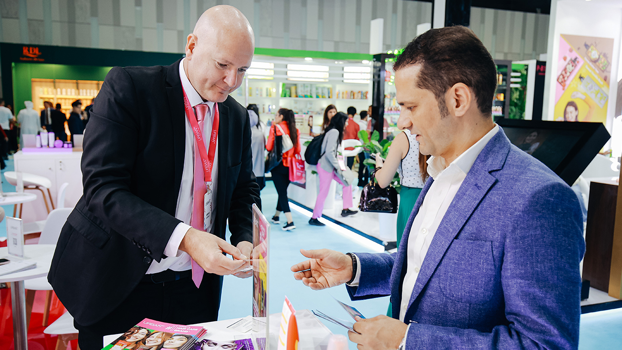 Beautyworld Dubai product demonstration