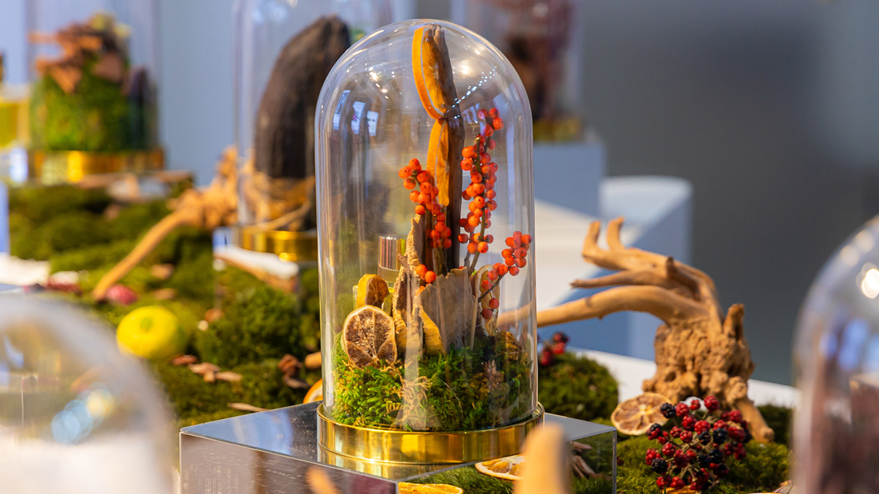 Product display at Beautyworld Middle East