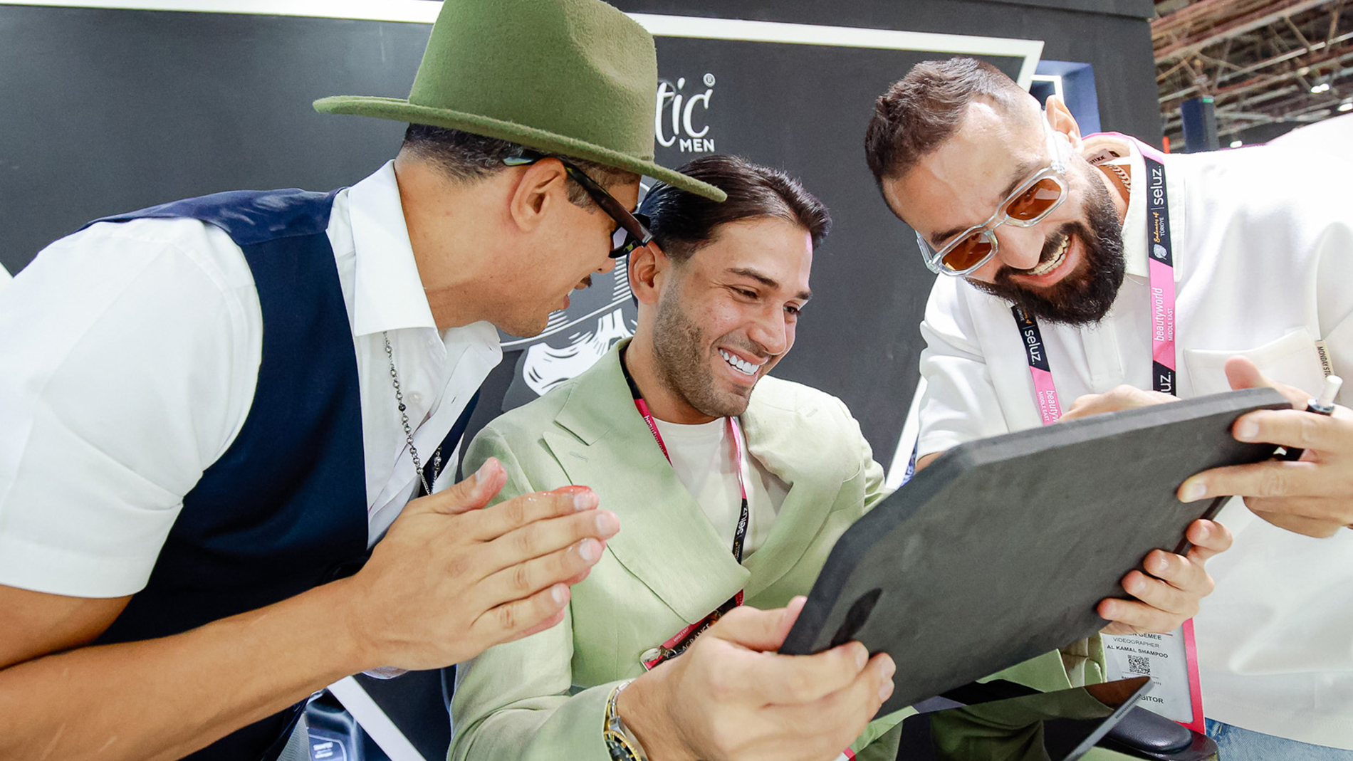 Visitor and exhibitor interaction at Beautyworld Middle East